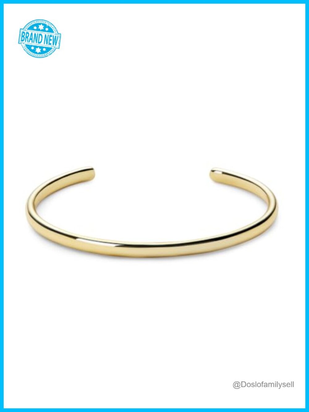 14K Gold Plated Cuff Bracelet Minimalist Bangle for Women